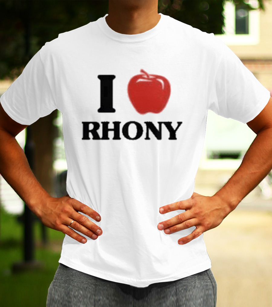 I Apple RHONY Real Housewives Of New York City Logo Tribute Iconic Series Fan Meme T-Shirt