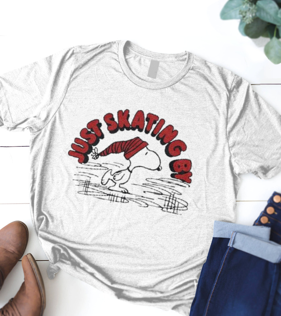 Peanuts Snoopy Just Skating By T-Shirt