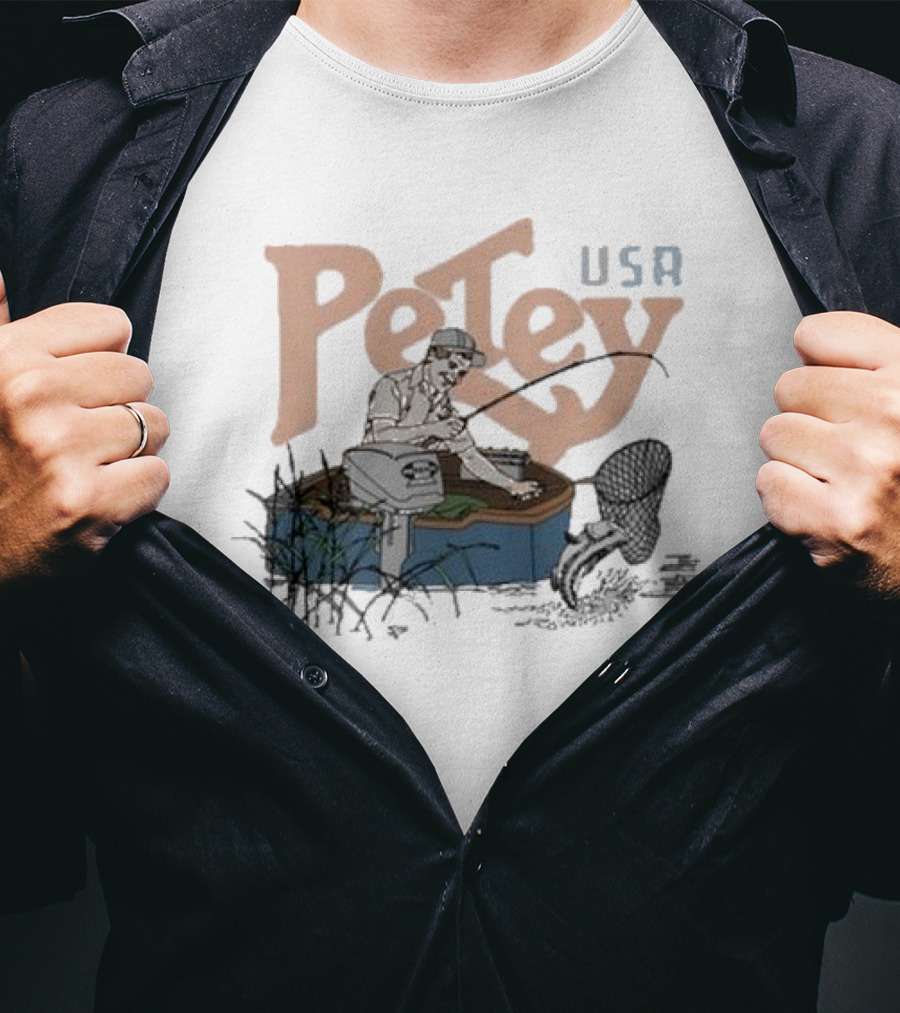 Petey USA Fishing With Catch And Tackle T-Shirt