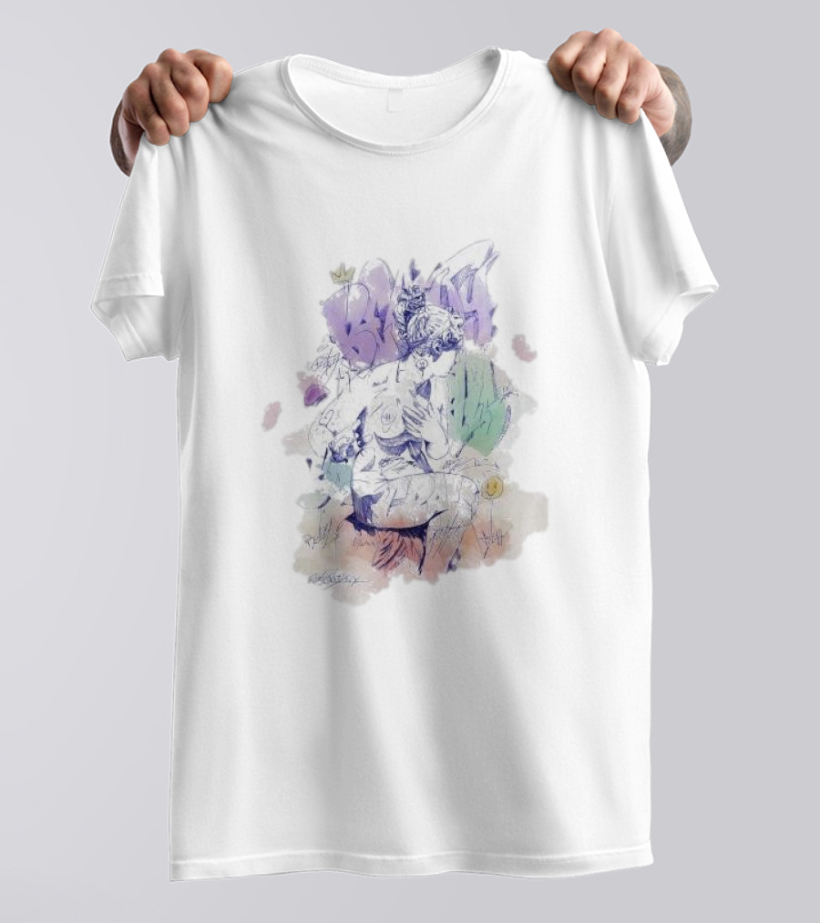Pichiavo Venus Colorful Graffiti And Sketch Fusion T-Shirt
