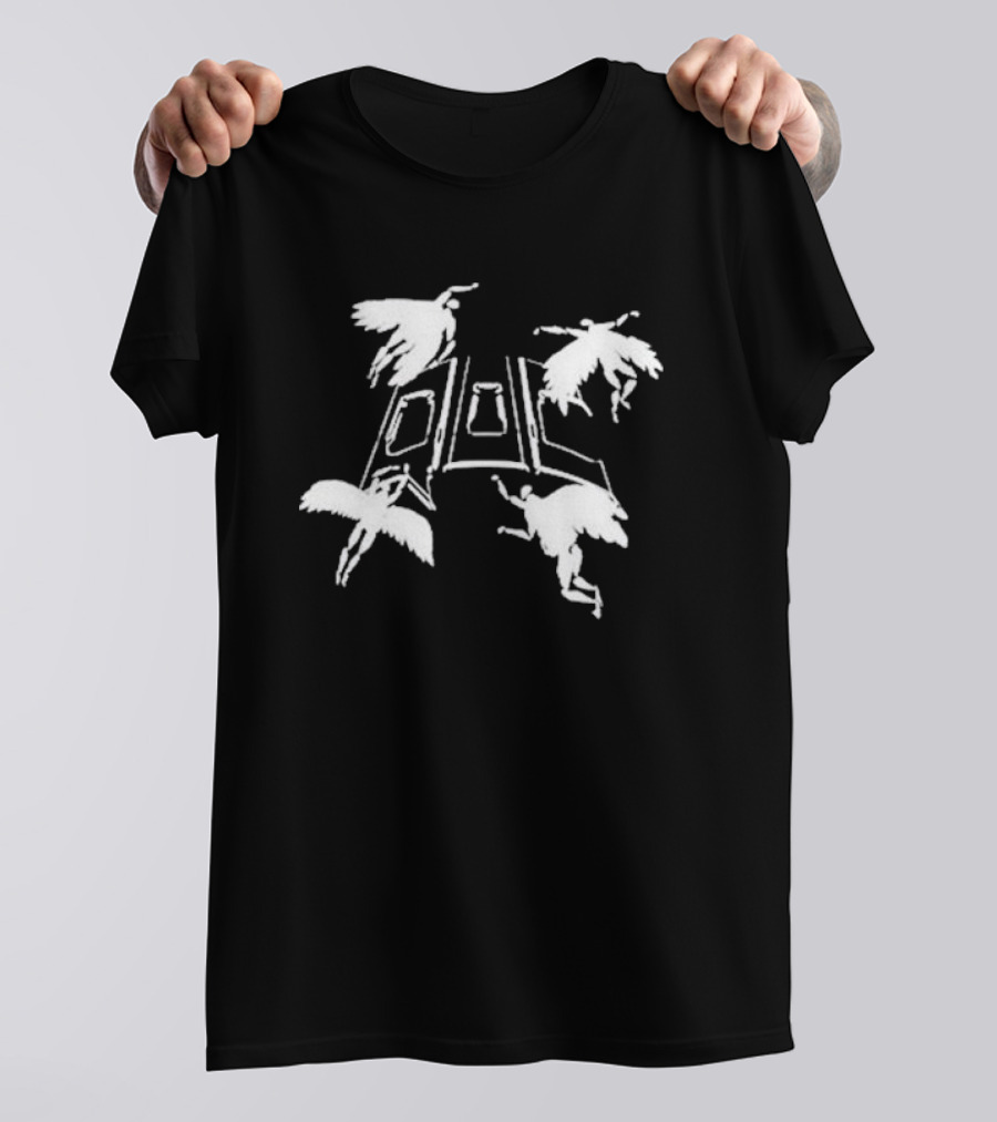 Quarters Of Change Angel OOC Design With Flying Figures T-Shirt