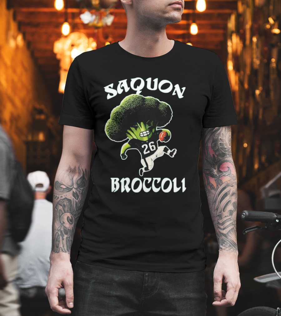 Saquon Broccoli 26 Football Player T-Shirt