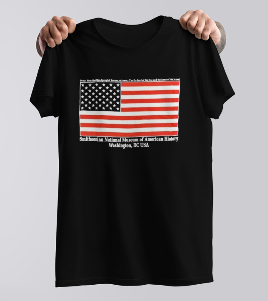 Smithsonian National Museum Of American History American Flag Washington DC USA T-Shirt