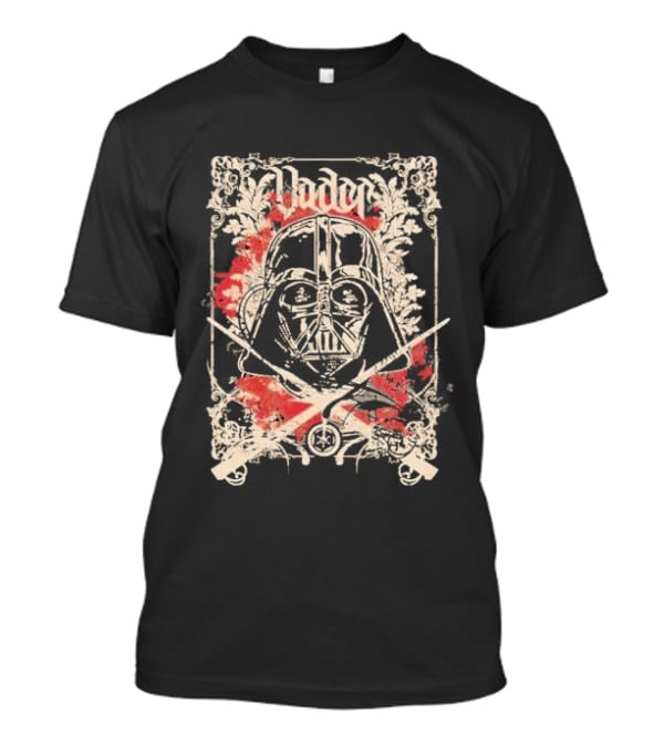Vader Star Wars Decor Slim Fit Medieval Floral T-Shirt