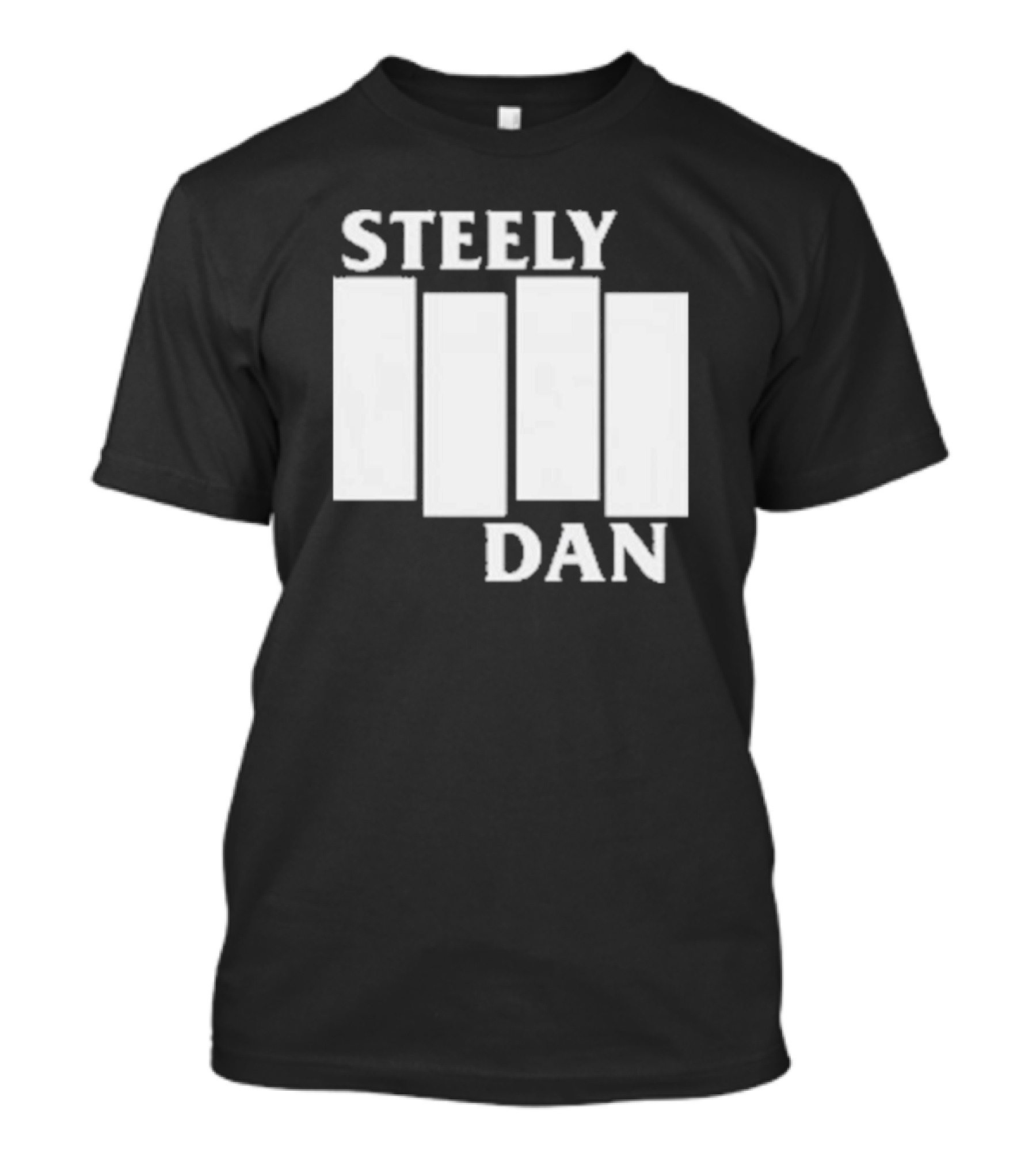 Steely Dan Black Flag Logo Style Blocks T-Shirt