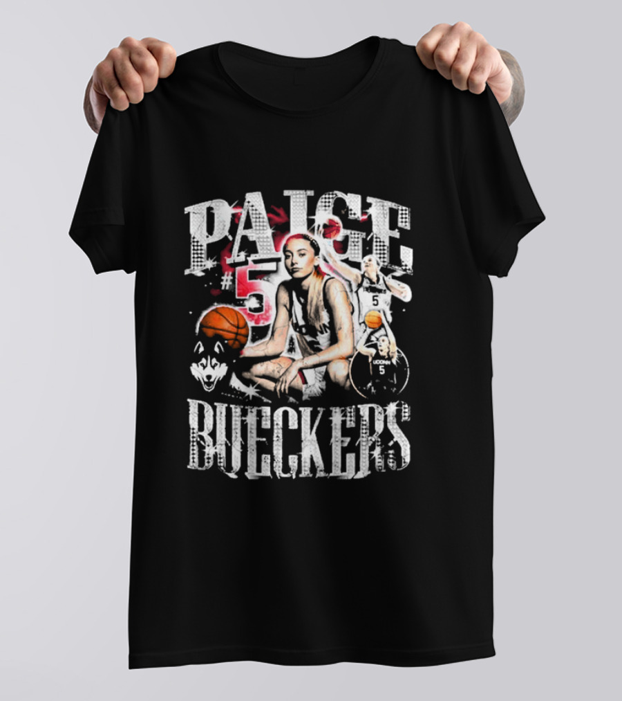 Paige Bueckers #5 UConn Huskies Basketball Star T-Shirt