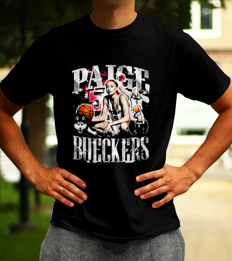 Paige Bueckers #5 UConn Huskies Basketball Star T-Shirt