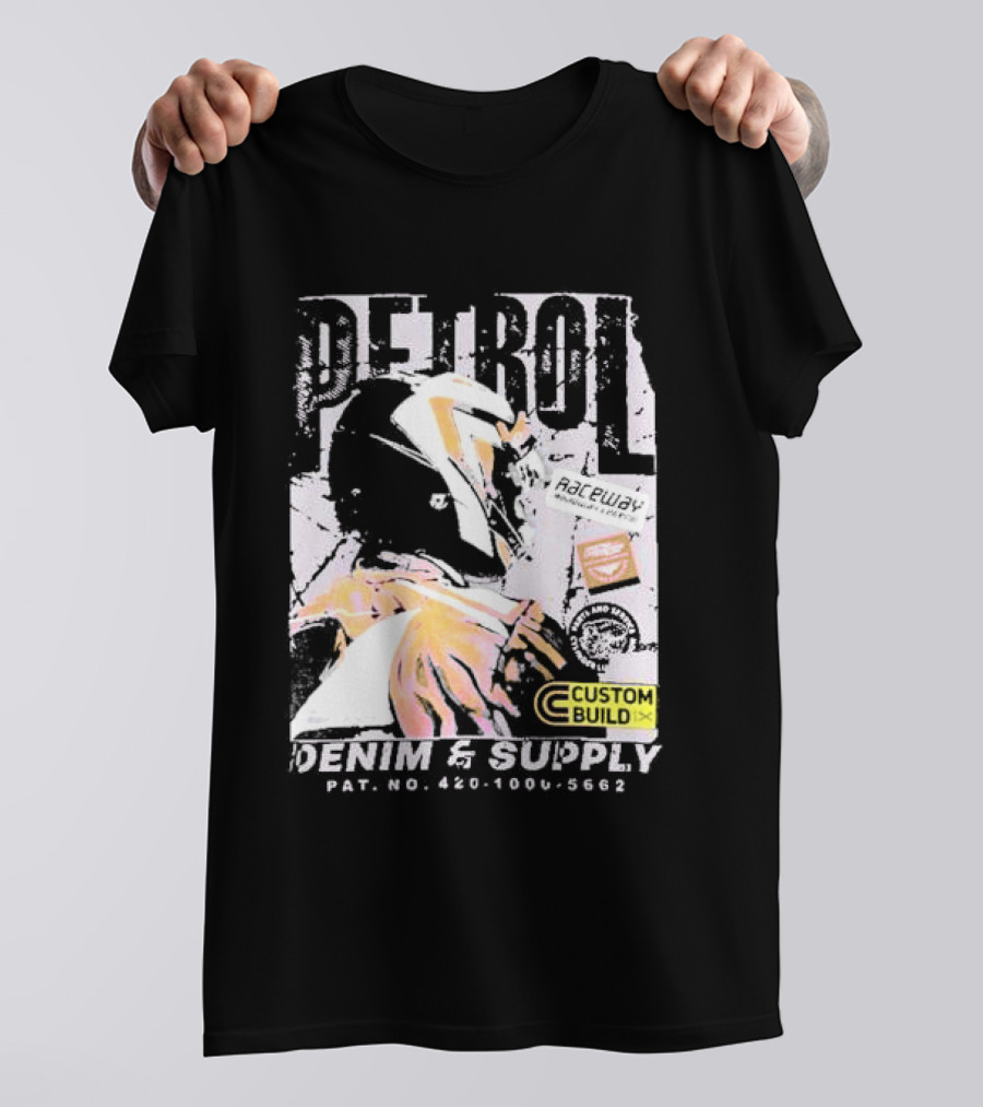 PETROL Raceway Custom Build Denim And Supply CVC Jersey Fabric 164951-U T-Shirt