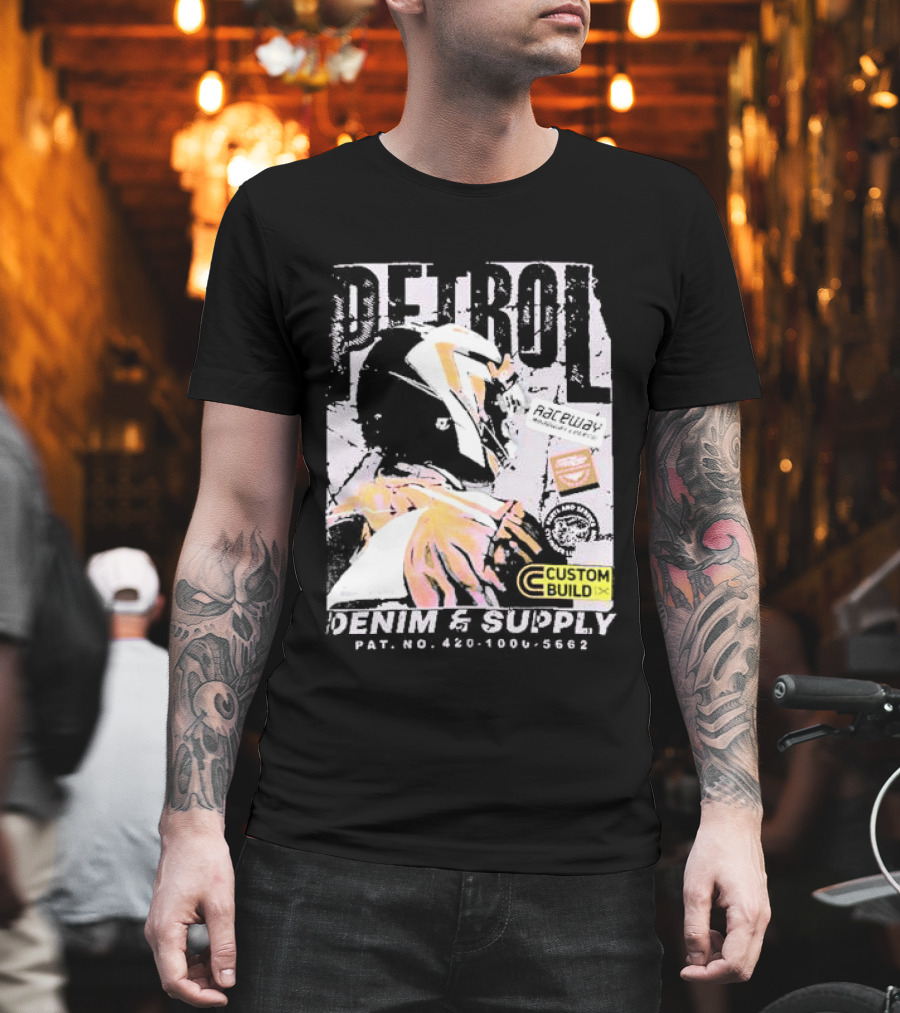 PETROL Raceway Custom Build Denim And Supply CVC Jersey Fabric 164951-U T-Shirt