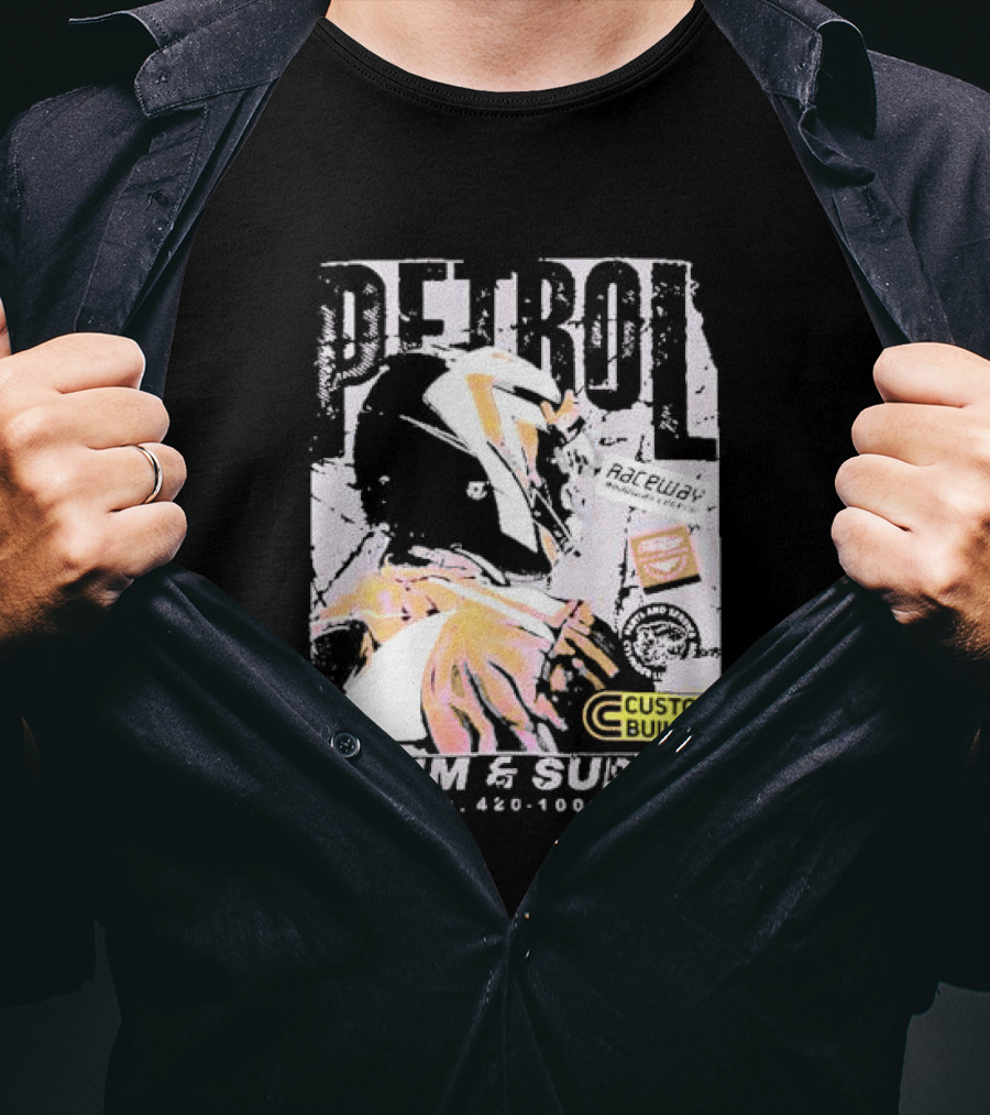 PETROL Raceway Custom Build Denim And Supply CVC Jersey Fabric 164951-U T-Shirt