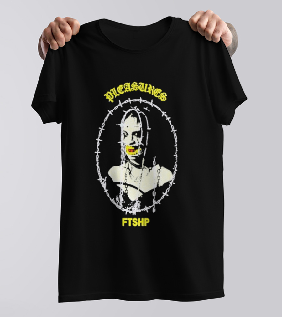 PLEASURES Barbed Wire Face FTSHP Collection T-Shirt
