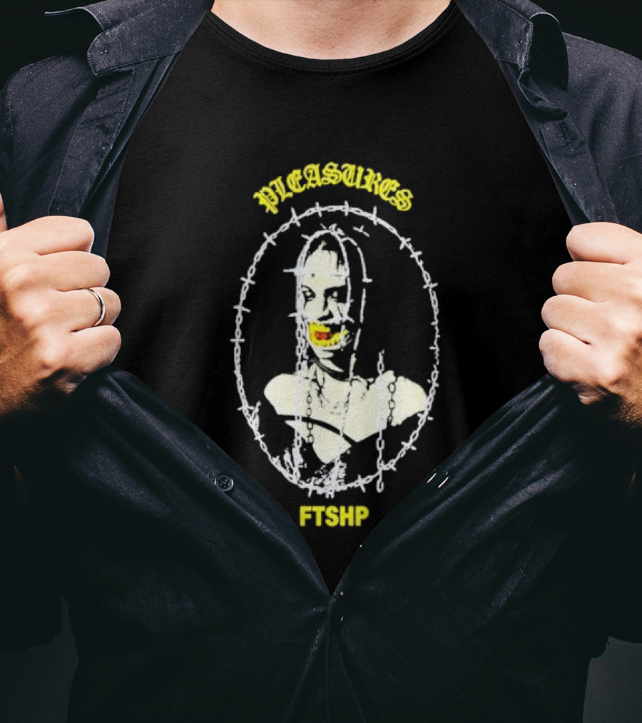PLEASURES Barbed Wire Face FTSHP Collection T-Shirt