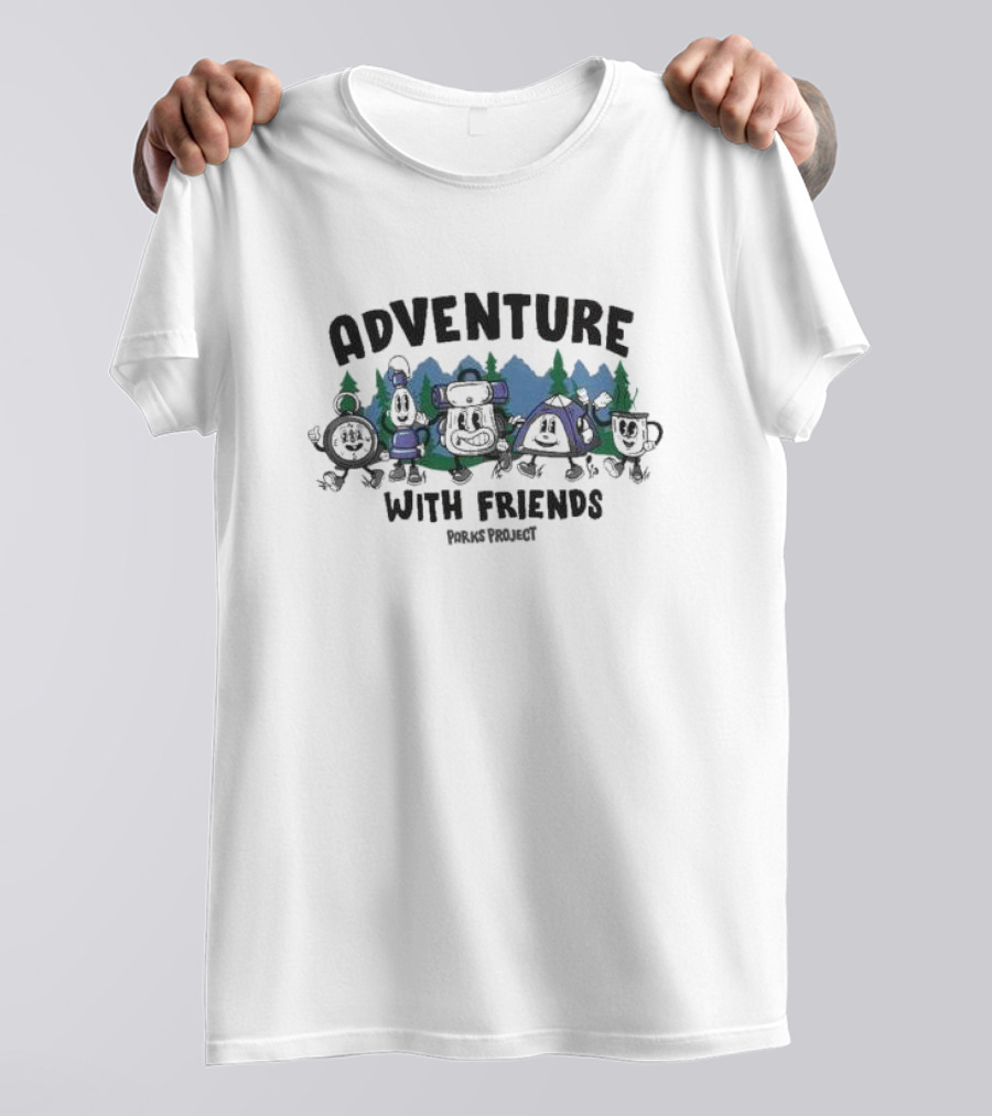 Adventure With Friends Parks Project Forest Characters Exploration T-Shirt