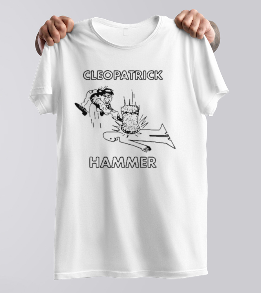 CLEOPATRICK HAMMER Silhouette Comic Style Cartoon T-Shirt