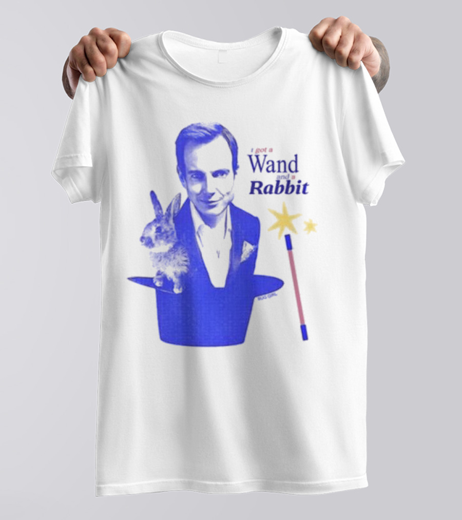 I Got A Wand And A Rabbit Magic Wand Top Hat And Stars T-Shirt