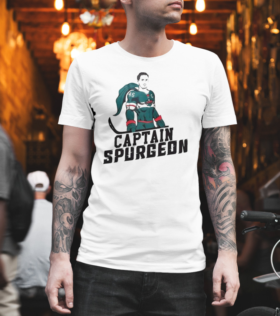 Captain Spurgeon 46 Hockey Superhero T-Shirt