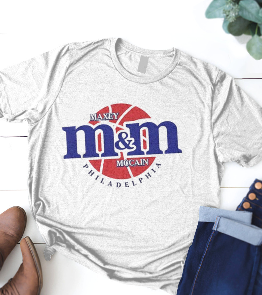 Maxey Mccain M&M Basketball Philadelphia T-Shirt