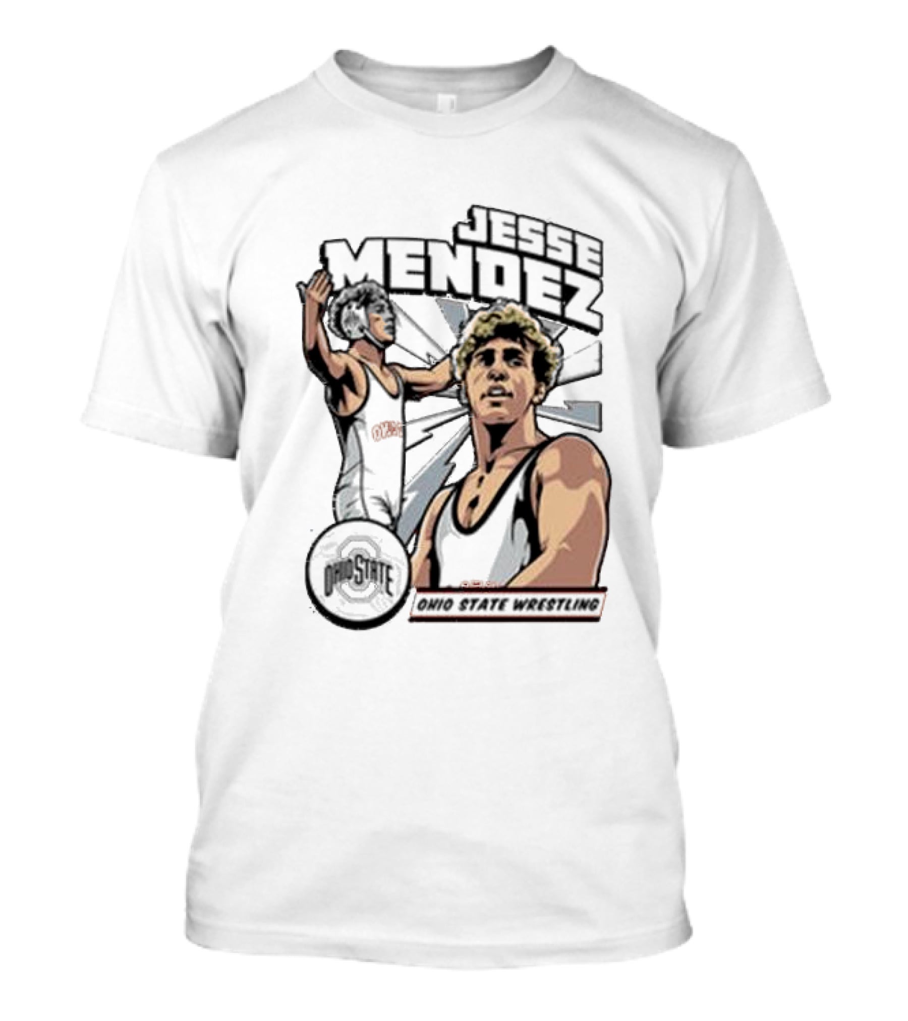 Jesse Mendez Ohio State Wrestling Buckeyes Icon NIL T-Shirt
