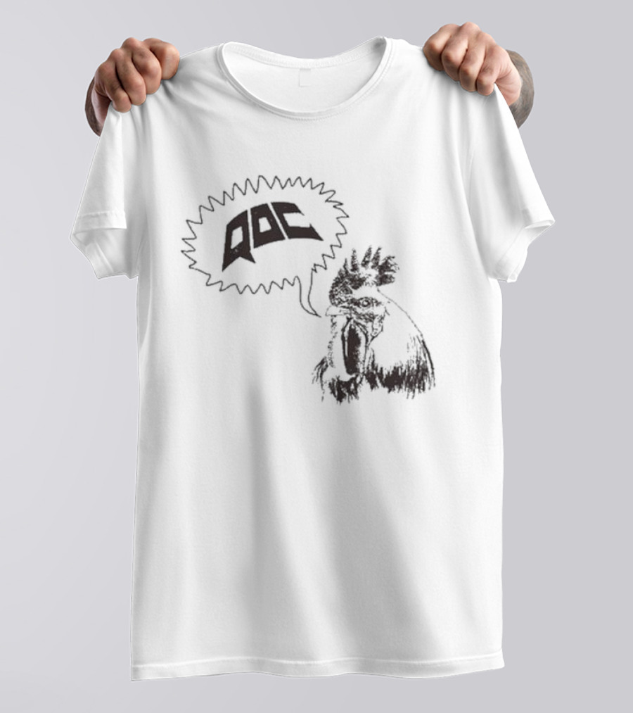 QOC Rooster Quarters Of Change Speech Bubble T-Shirt