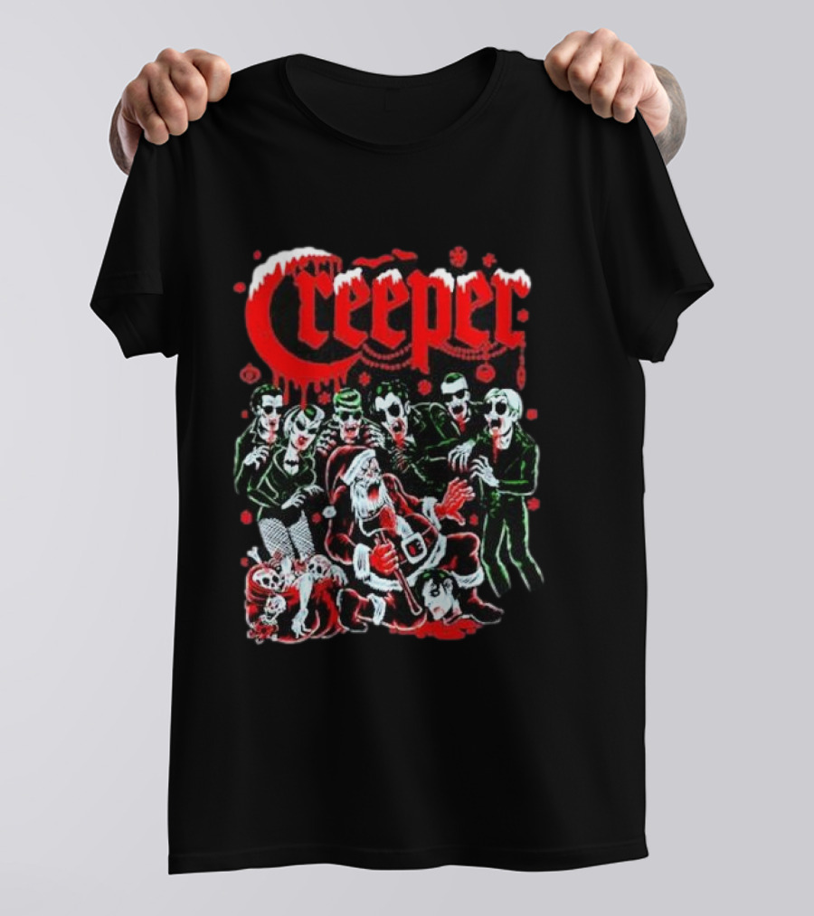 Creeper Sol Rac Santa Christmas Party T-Shirt