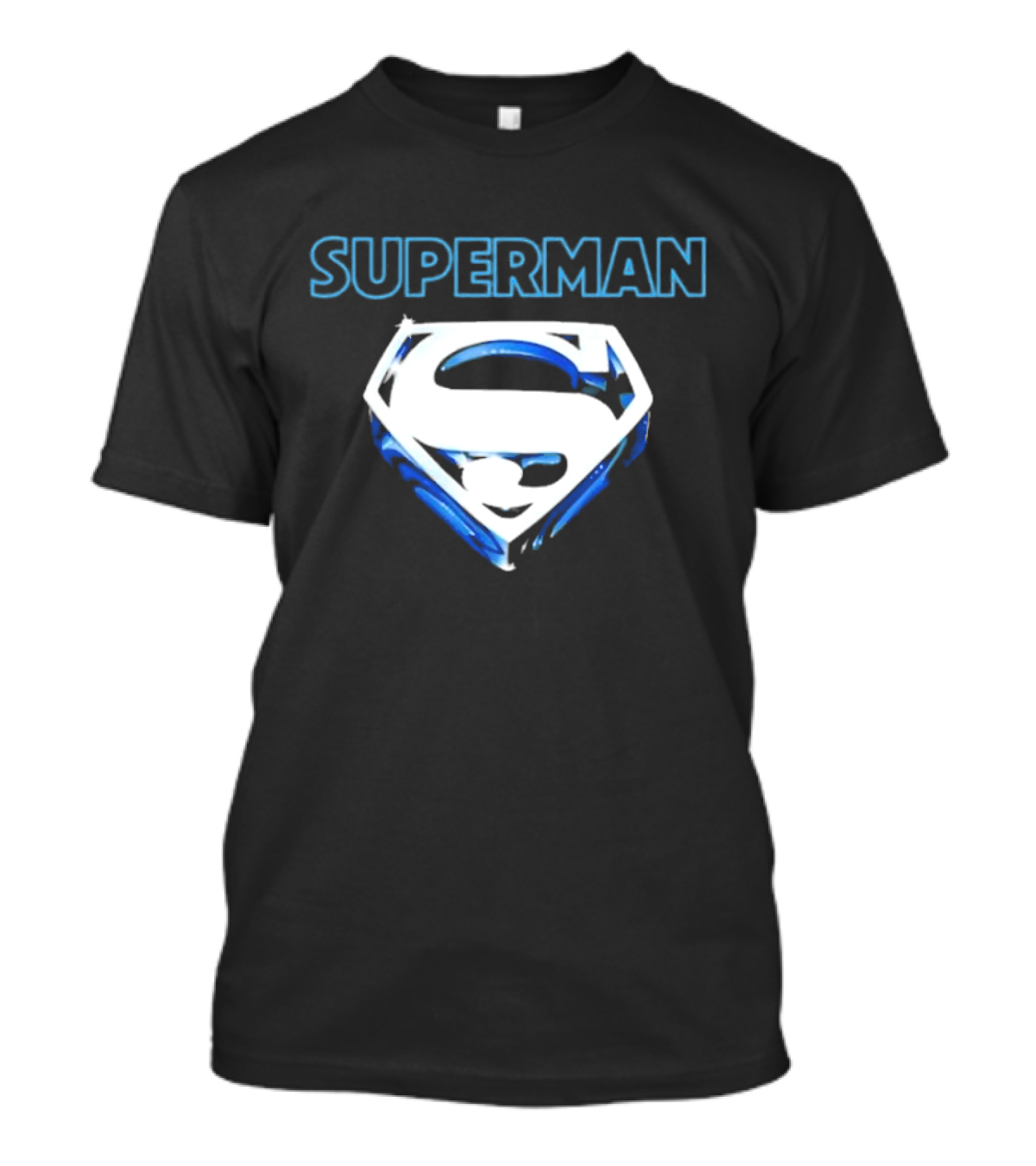 Superman Donner-esque Look White And Blue Iconic Shield T-Shirt