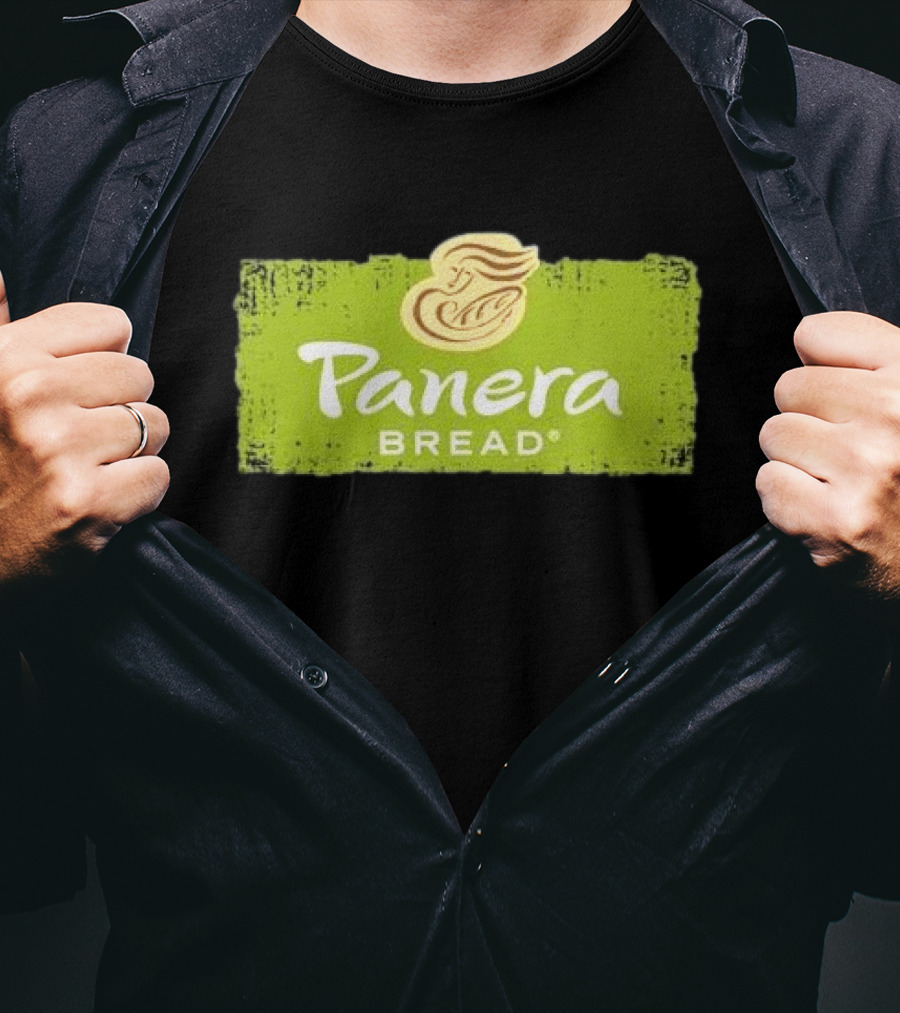 Panera Bread Restaurant Green Logo With Iconic Woman T-Shirt
