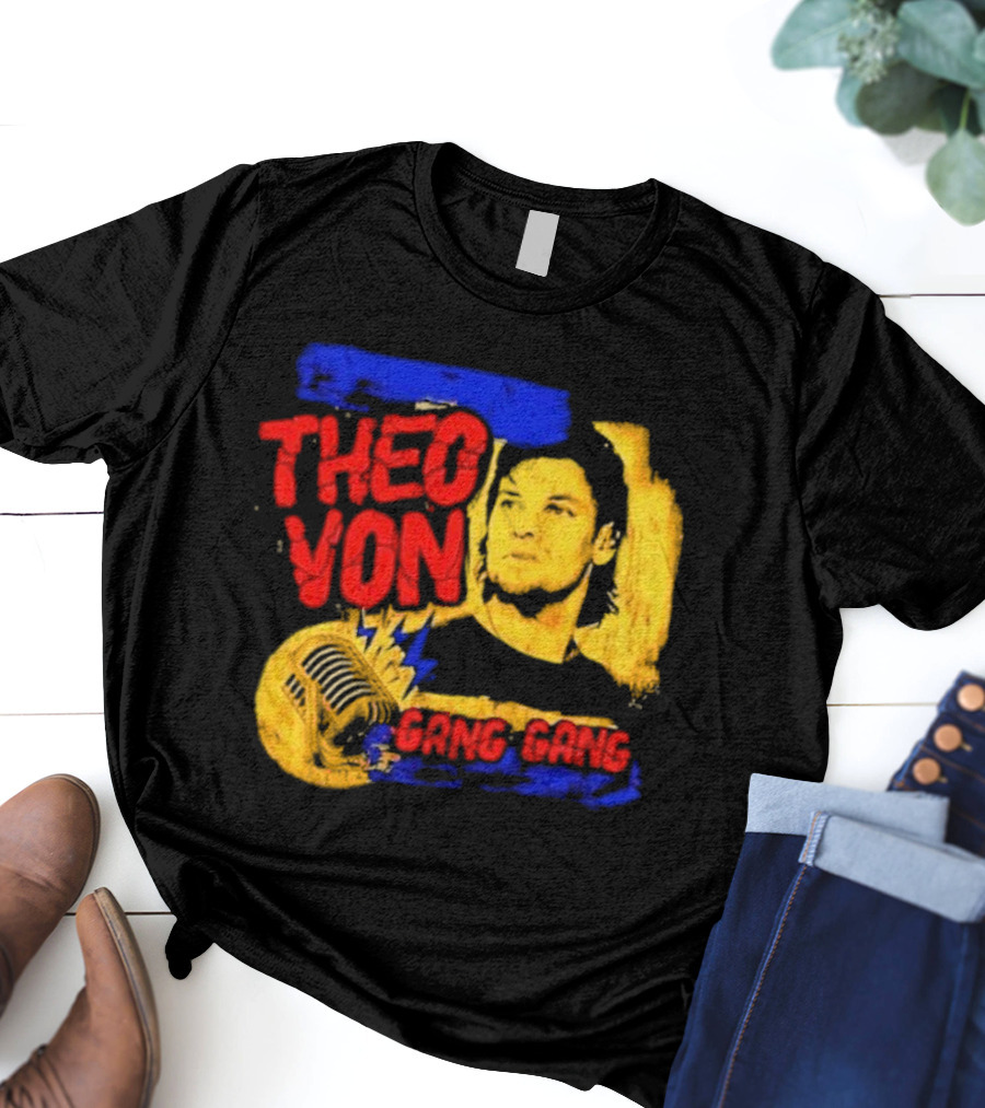 Theo Von Gang Gang 90s Pepper Mic T-Shirt