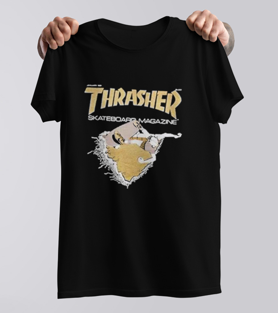 Thrasher Skateboard Magazine Torn Concrete T-Shirt