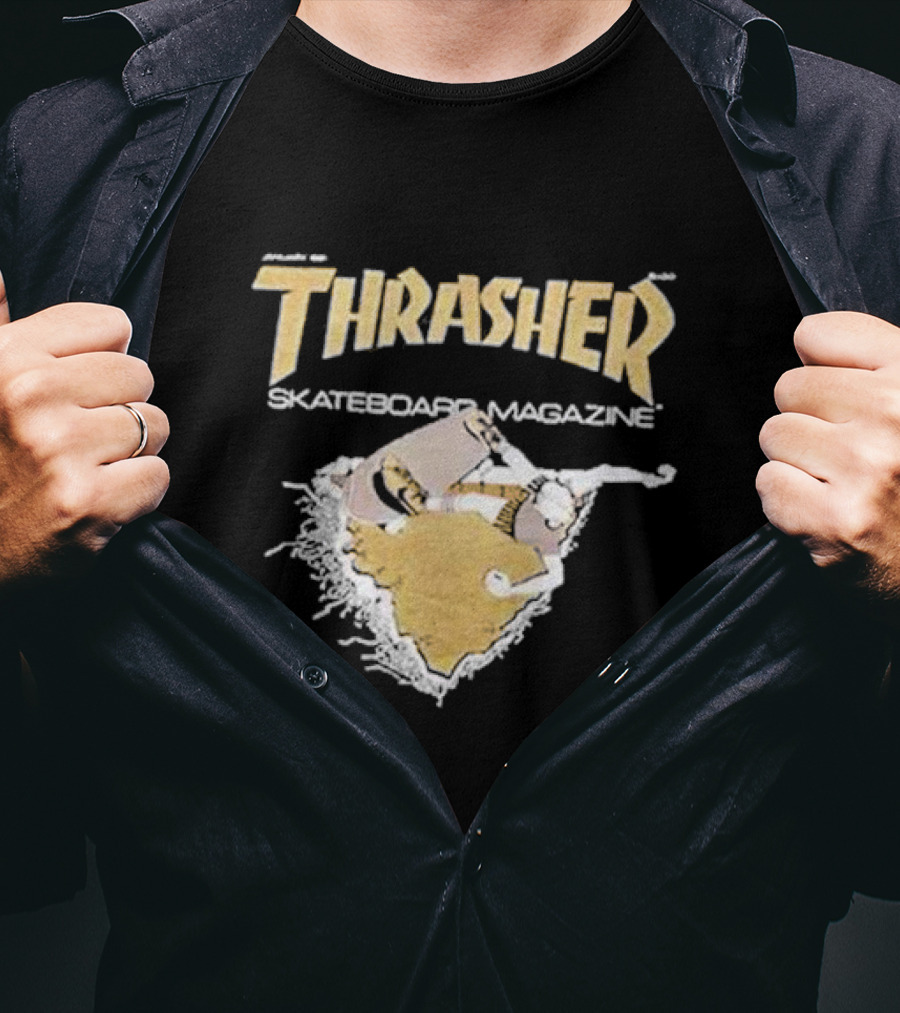 Thrasher Skateboard Magazine Torn Concrete T-Shirt