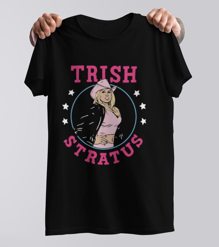 Trish Stratus WWE Cowgirl Icon With Stars And Jacket T-Shirt