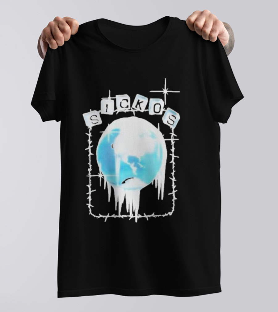 Sickos Ice World Frozen Barbed Wire T-Shirt