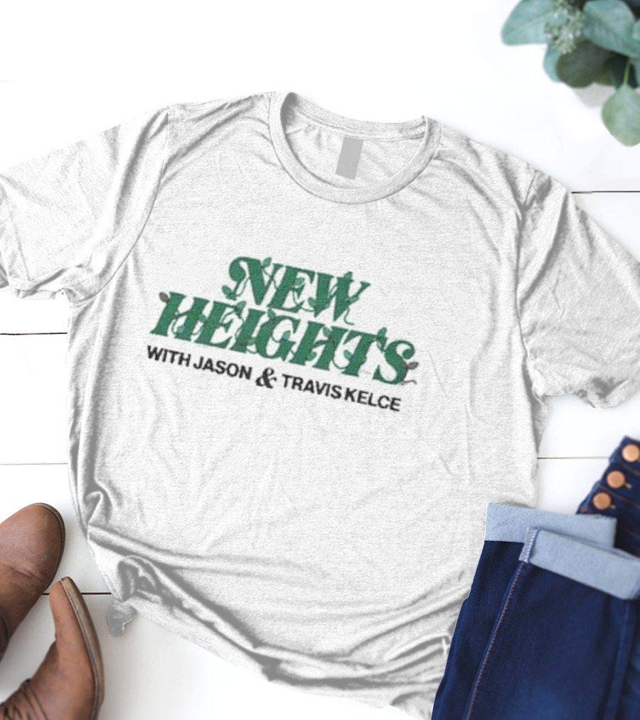 New Heights Podcast Holiday Lights With Jason And Travis Kelce Christmas T-Shirt