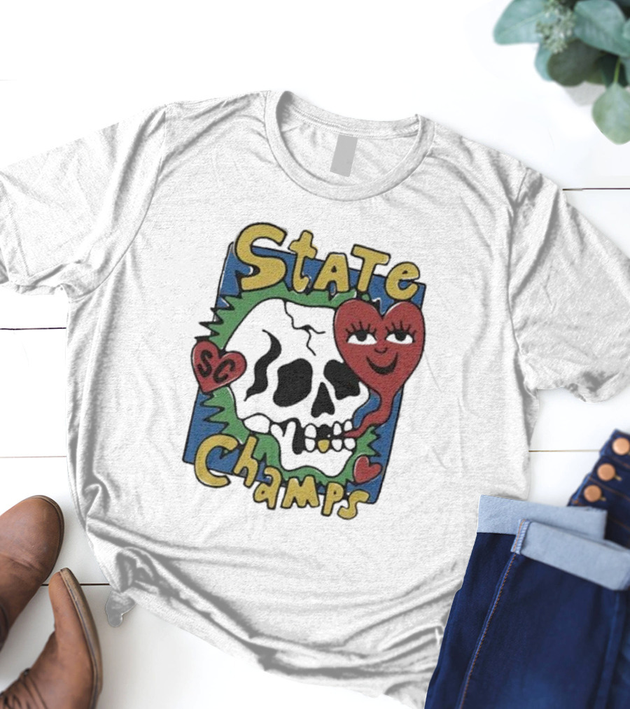 State Champs SC Skull Heart T-Shirt
