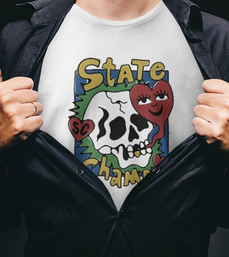State Champs SC Skull Heart T-Shirt