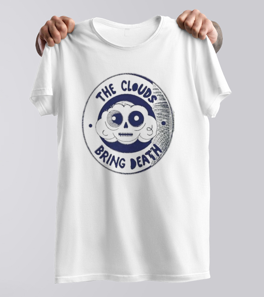 The Clouds Bring Death Cloud Skull Emblem T-Shirt