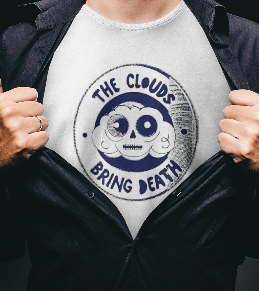 The Clouds Bring Death Cloud Skull Emblem T-Shirt