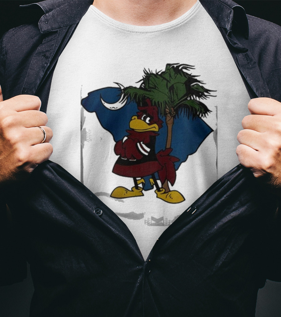 South Carolina Gamecocks Football Palmetto Moon Rooster T-Shirt