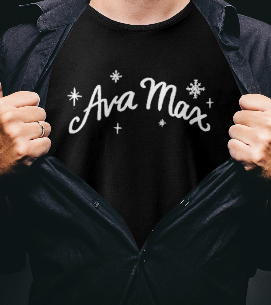 Ava Max Christmas Snowflakes Stars T-Shirt