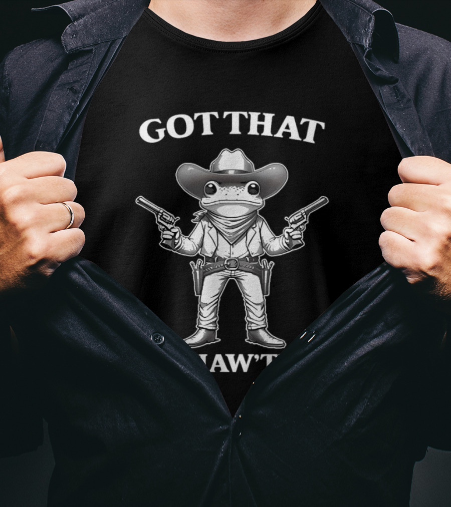 GOT THAT YEEHAW'TISM Frog Cowboy With Guns T-Shirt