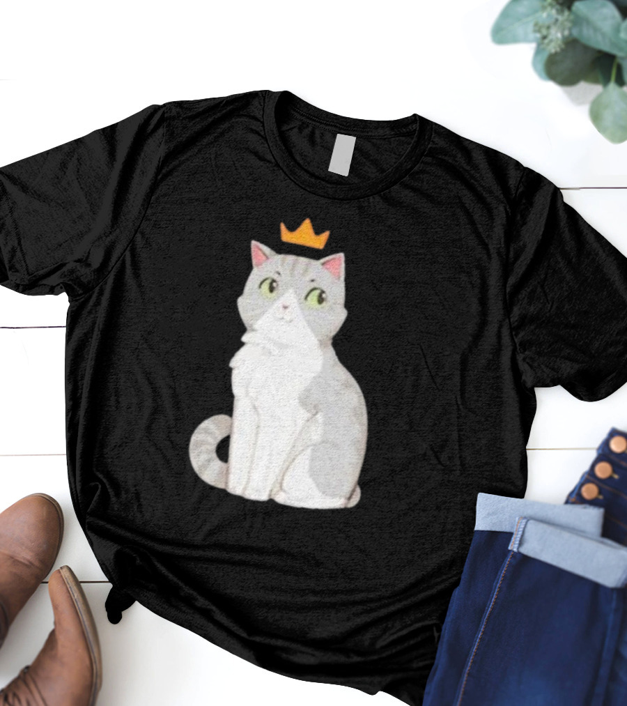 Goodtimeswithscar Jellie Cat With Crown T-Shirt