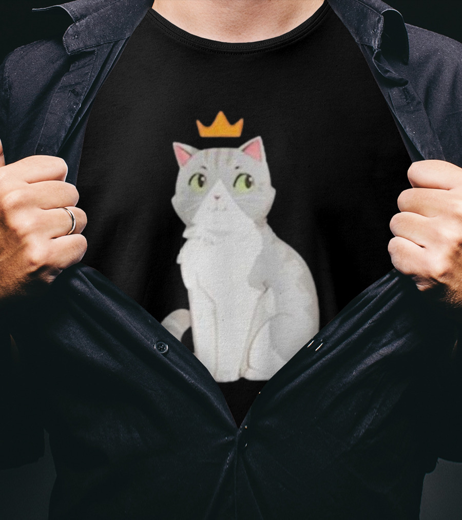 Goodtimeswithscar Jellie Cat With Crown T-Shirt