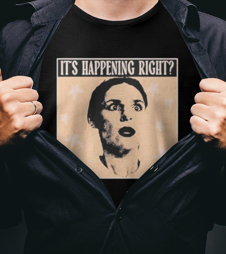 It's Happening Right Tessdar Stars Face Livestream T-Shirt