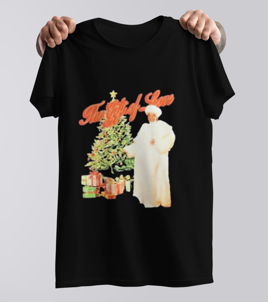 The Gift Of Love Christmas Tree Retro Style Jennifer Hudson T-Shirt
