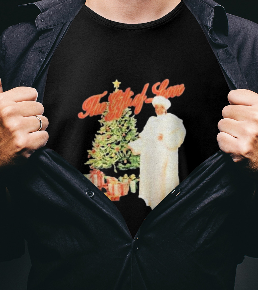 The Gift Of Love Christmas Tree Retro Style Jennifer Hudson T-Shirt