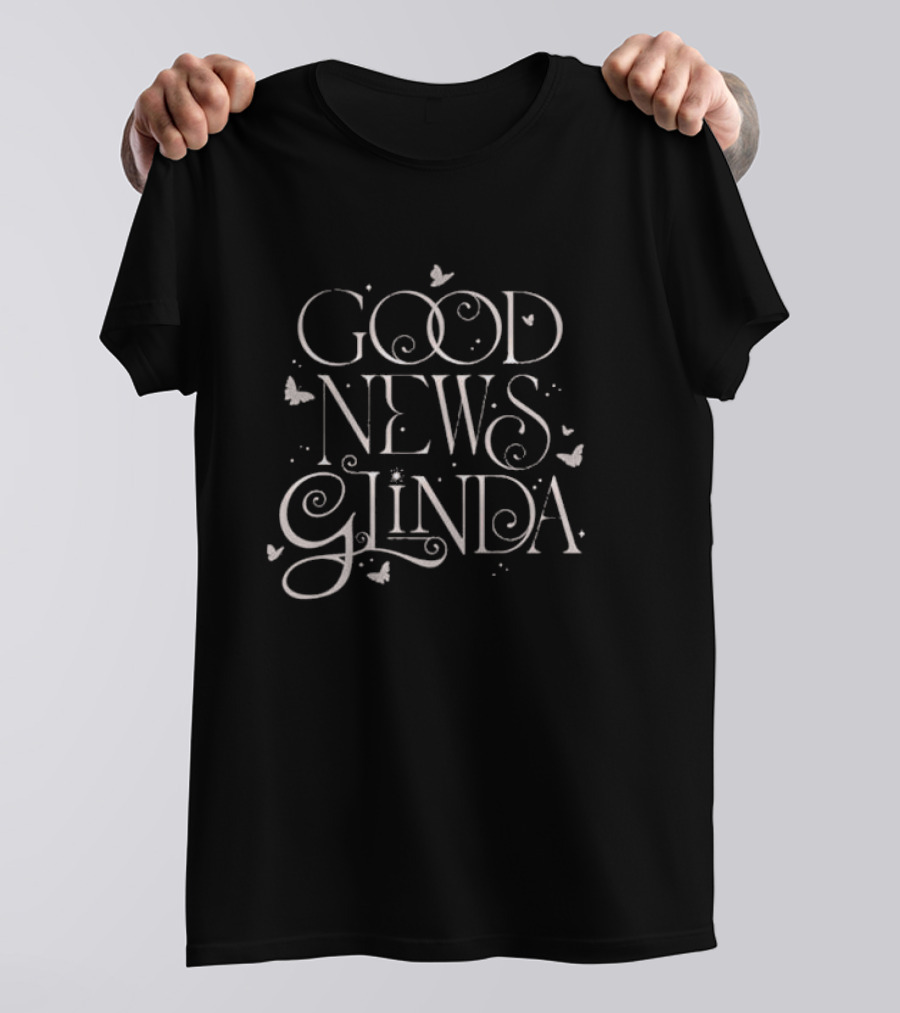 Wicked Good News Glinda Comfort Colors Butterflies T-Shirt