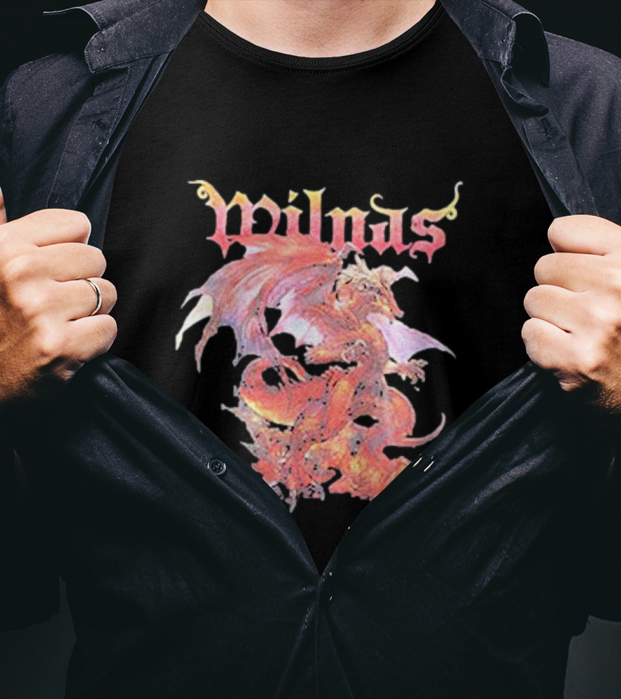 Wilnas Dragon Heavy Metal Fantasy T-Shirt