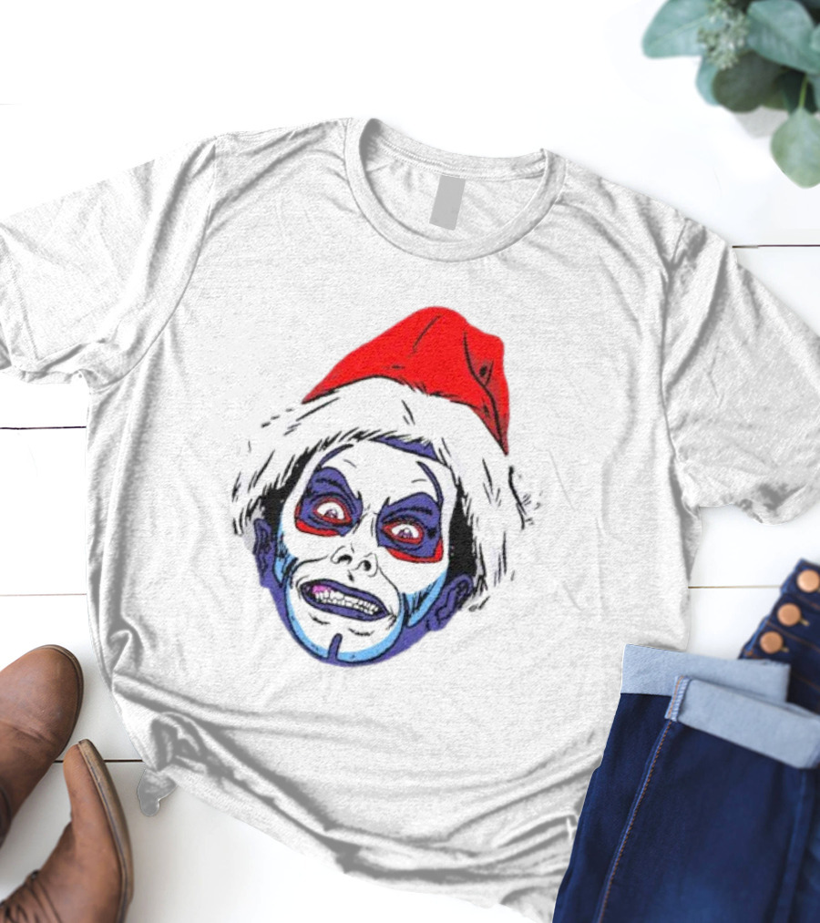 Danhausen Christmashausen Santa Face T-Shirt