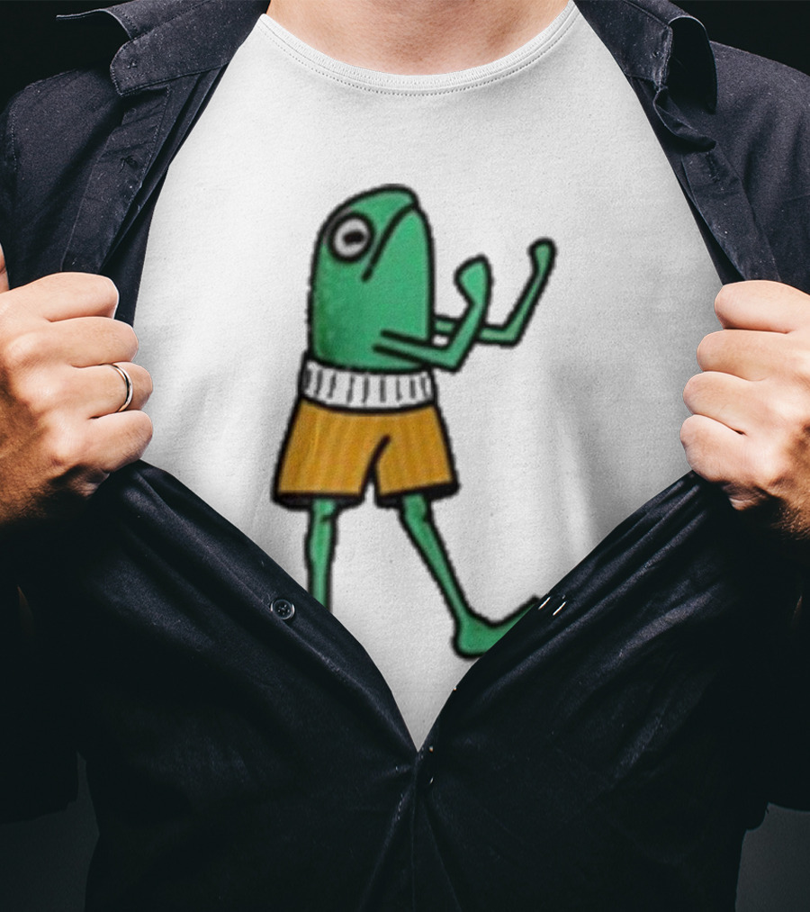 K45ink Frog Boxer Fighter In Shorts T-Shirt