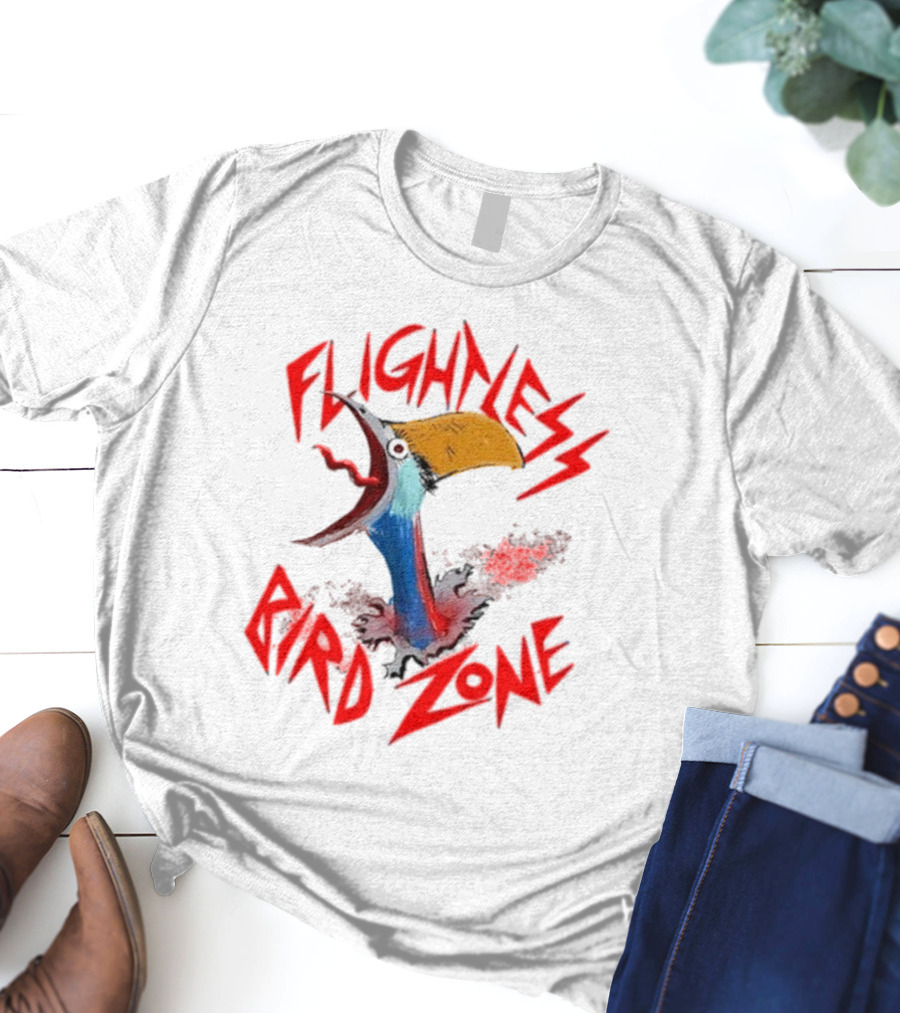 Three Bean Salad Podcast Flightless Bird Zone Kookaburra T-Shirt