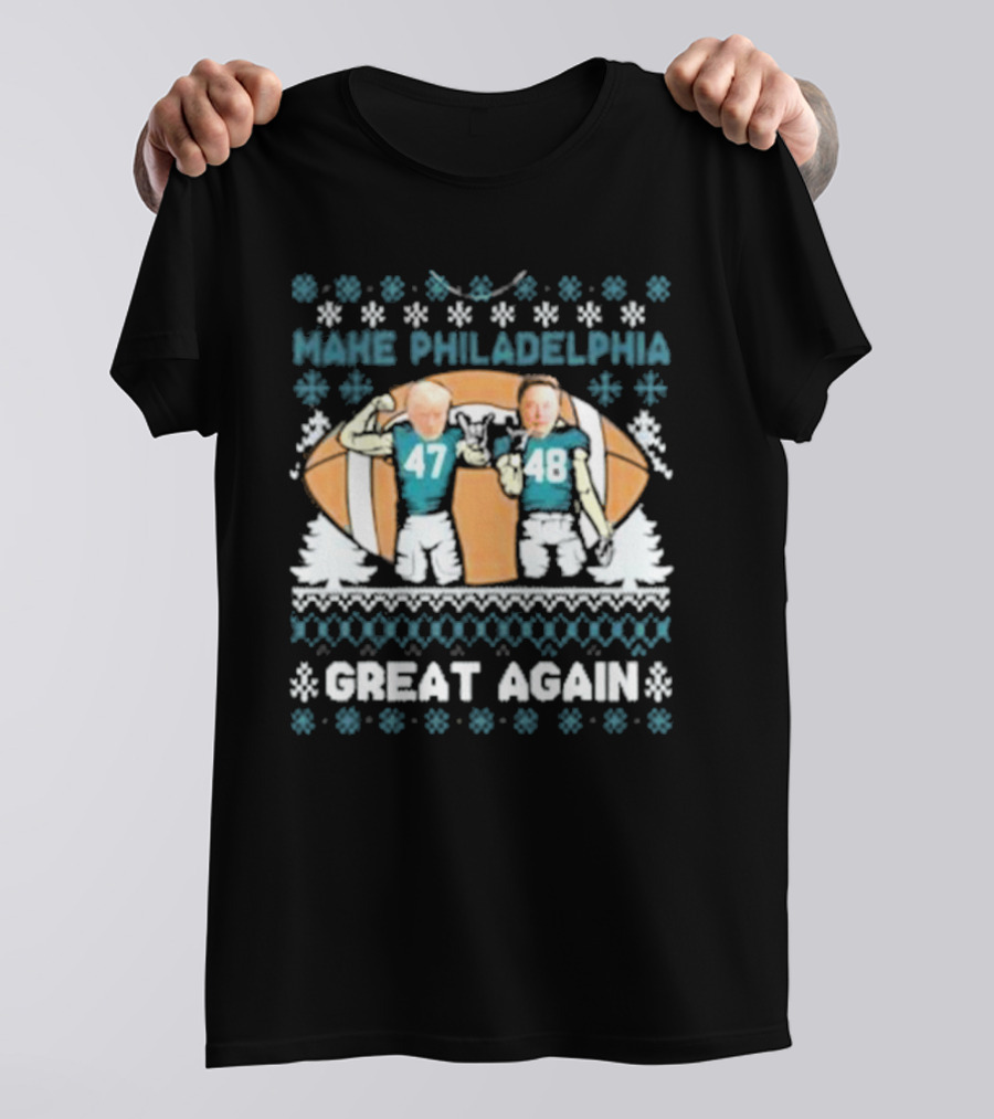 Make Philadelphia Great Again Football Snowflakes T-Shirt